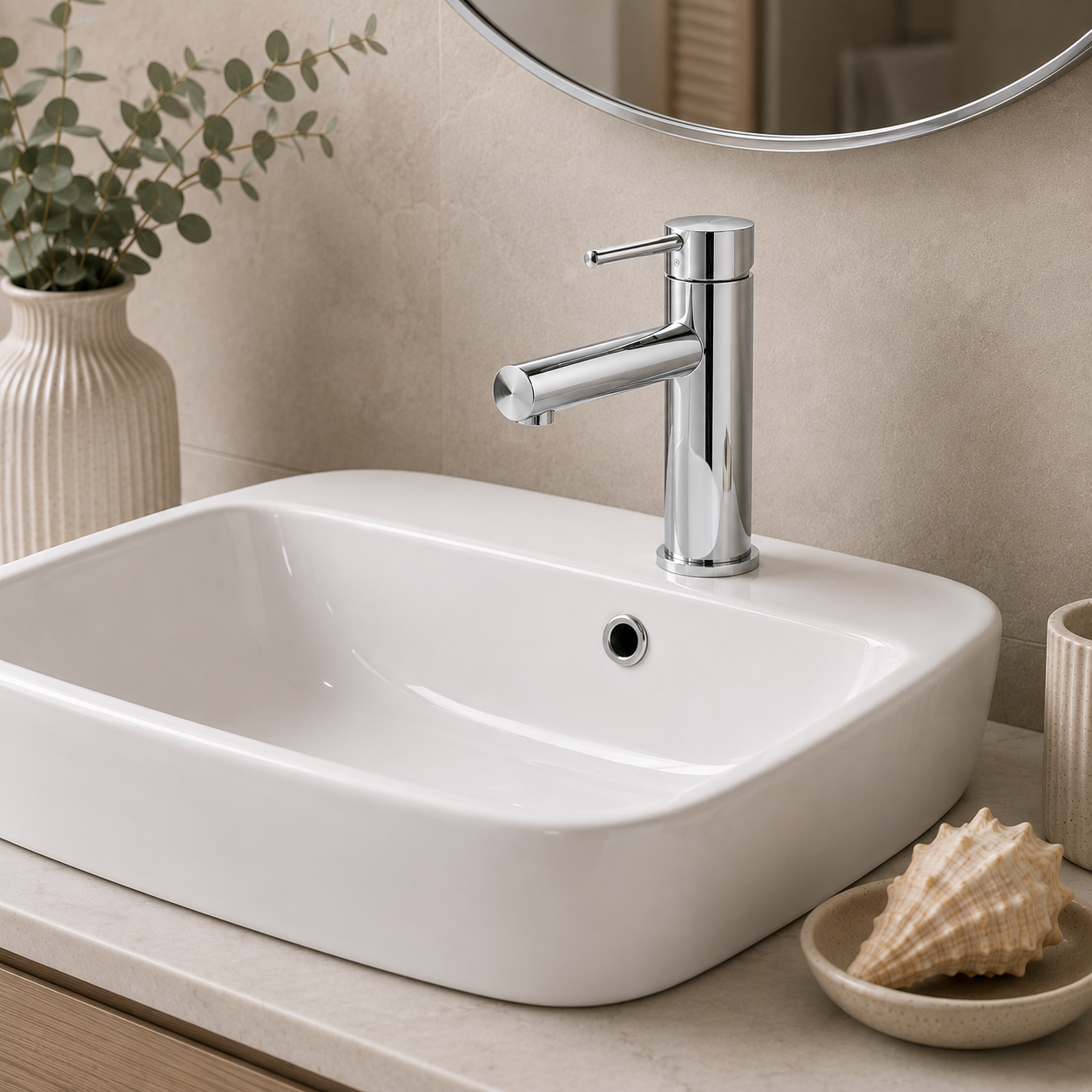 Camden Mono Basin Mixer with Slotted Click-Clack Waste