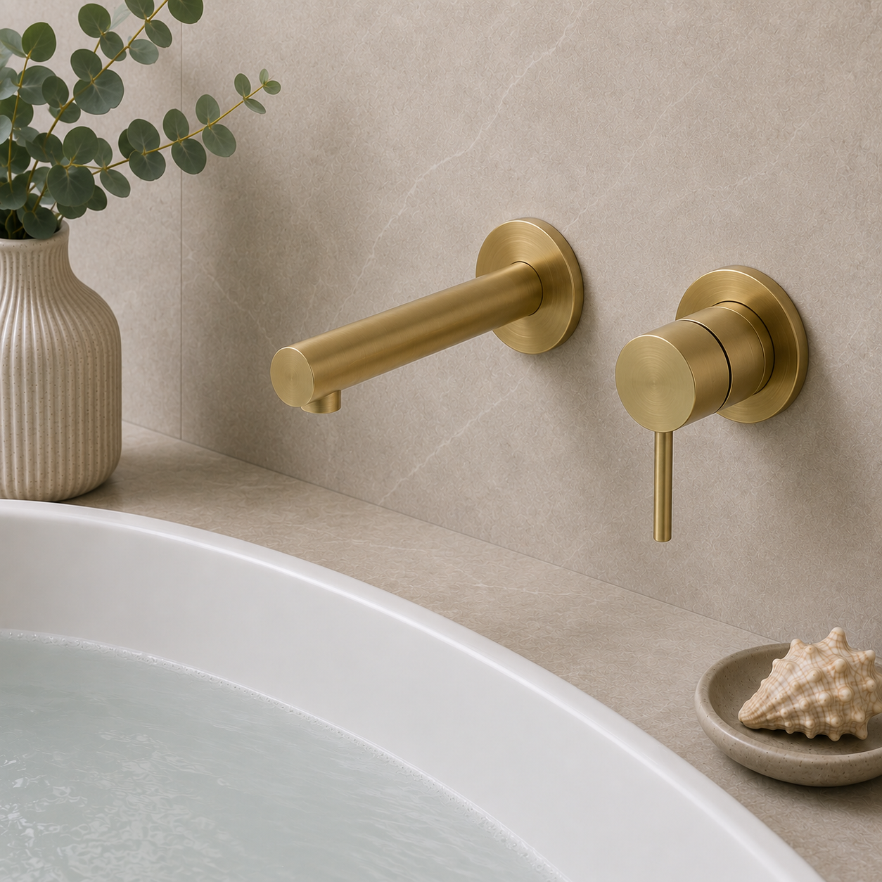 Camden Wall Mounted Single Lever Bath Shower Mixer