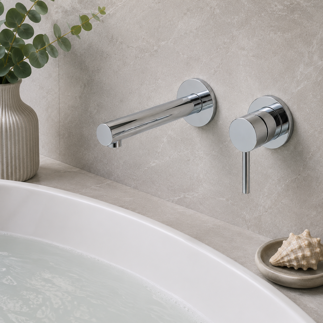Camden Wall Mounted Single Lever Bath Shower Mixer