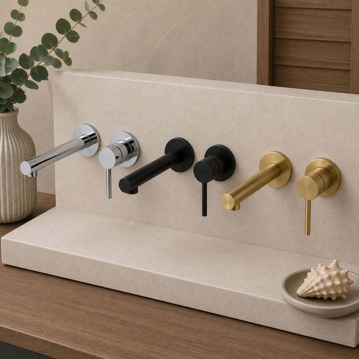 Camden Wall Mounted Single Lever Bath Shower Mixer