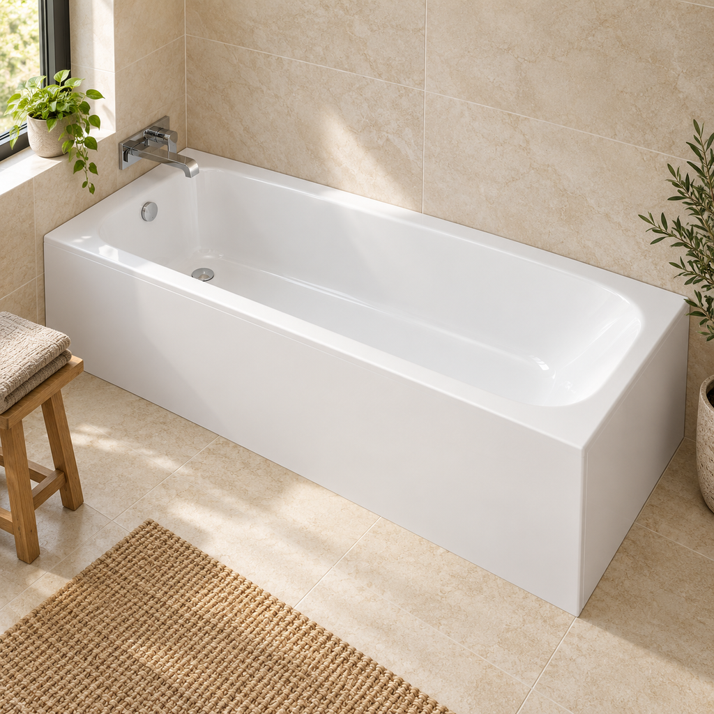 Carolina Single Ended 5mm Acrylic Bath – 5 Sizes