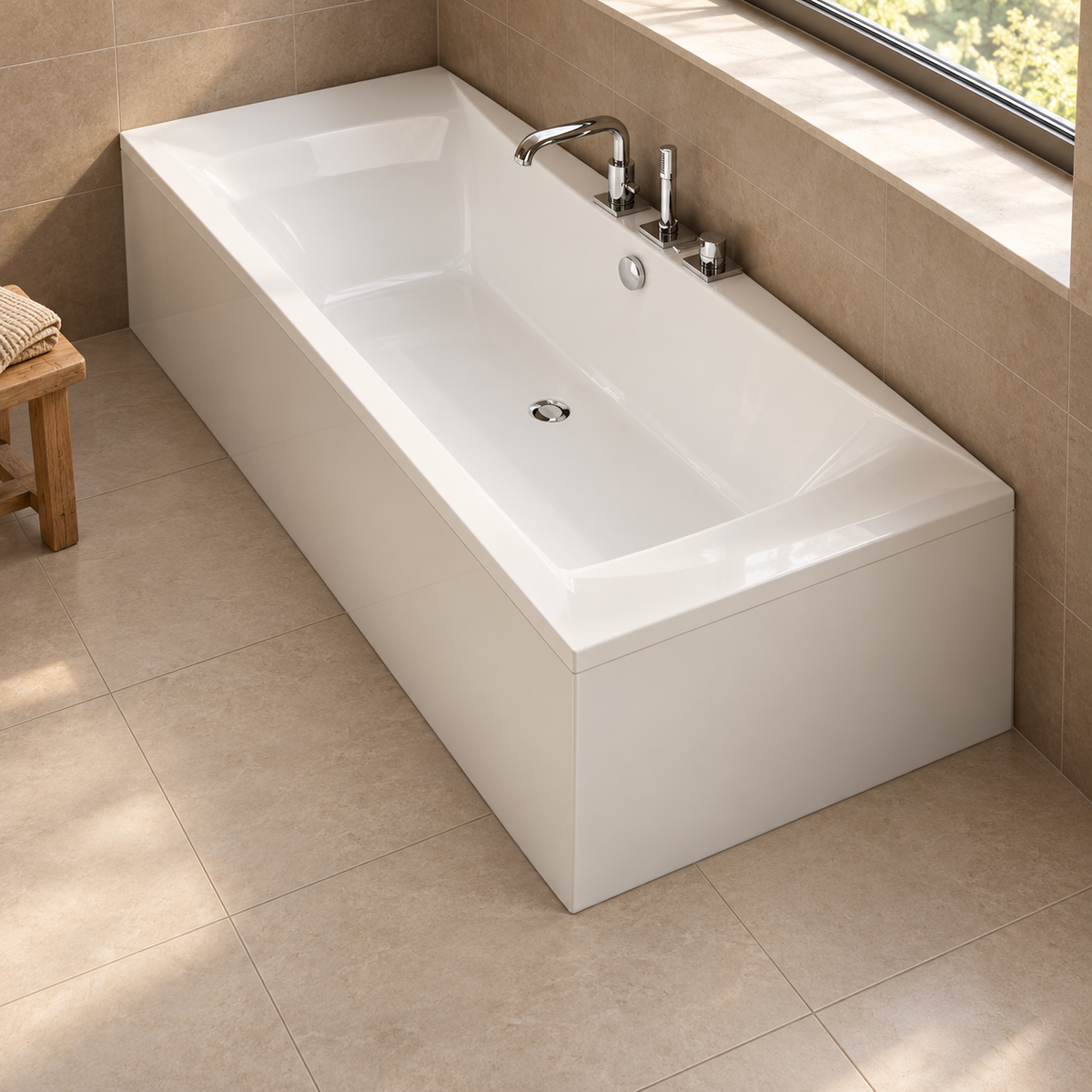 Carron Alpha Double Ended Carronite Bath