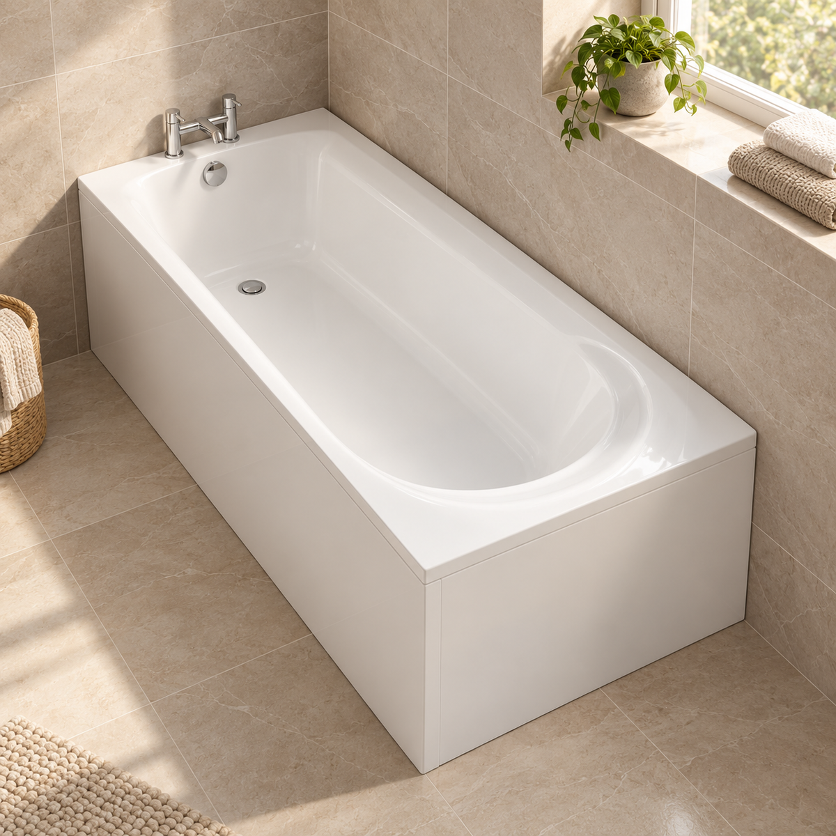 Carron Arc Single Ended Carronite Bath