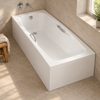 Carron Imperial Twin Grip Single Ended Carronite Bath