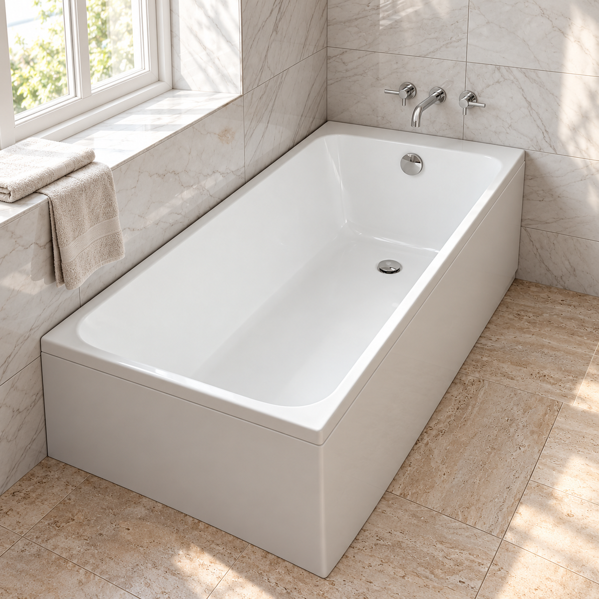 Carron Profile Single Ended Carronite Bath | Choice of 6 Sizes