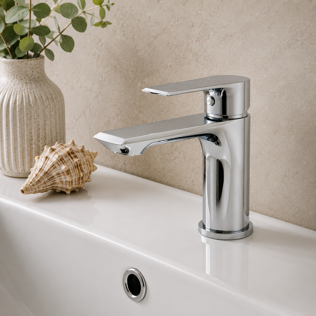 Chartwell Mono Basin Mixer with Slotted Click-Clack Waste – Chrome