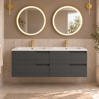 Civetta 120 Double Basin Wall Hung Vanity Unit Combination