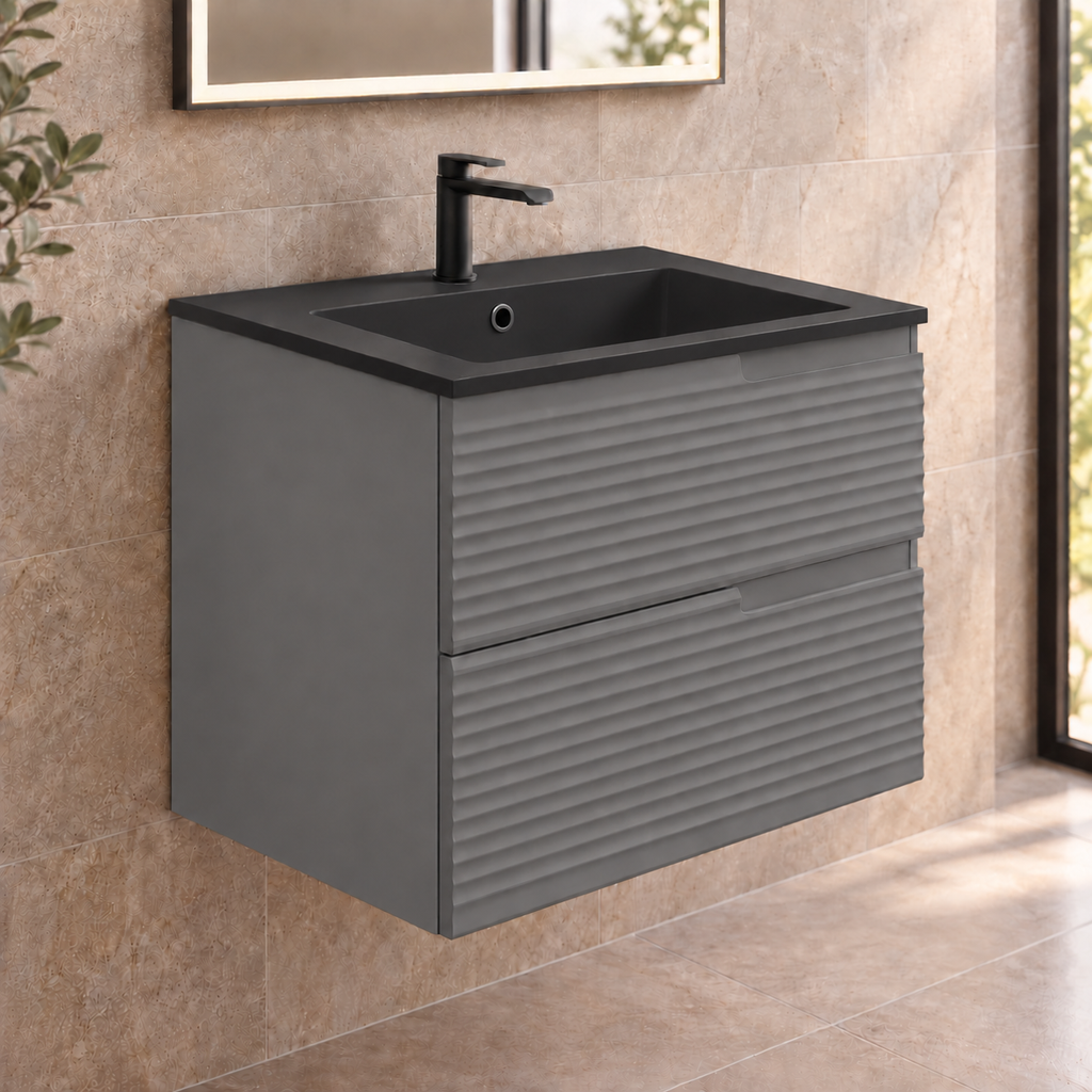 Civetta 60 2 Drawer Wall Hung Vanity Unit & Basin Combination
