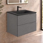 Civetta 60 2 Drawer Wall Hung Vanity Unit & Basin Combination