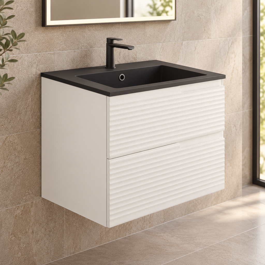 Civetta 60 2 Drawer Wall Hung Vanity Unit & Basin Combination