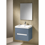 Zeto 600mm Base Unit & Basin - Dusty Blue