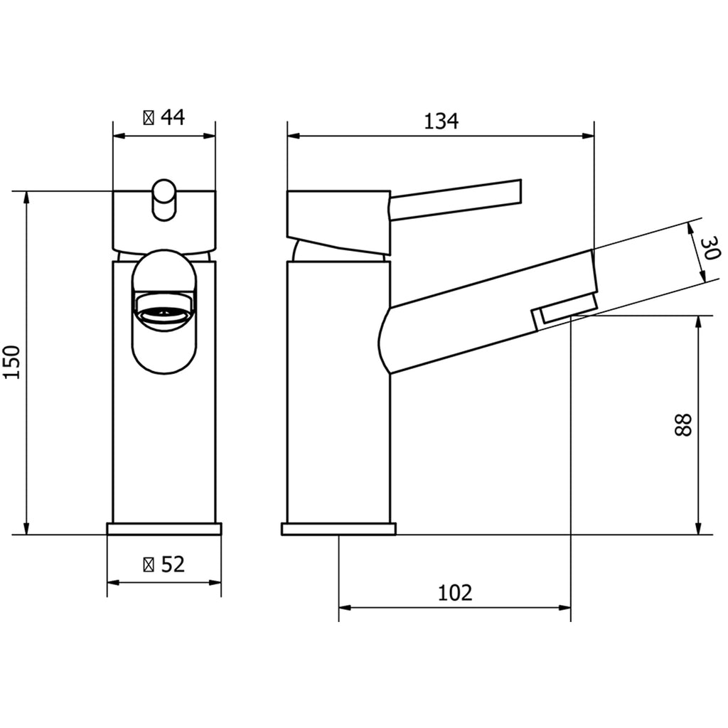 Allbits Dalton Mono Basin Mixer