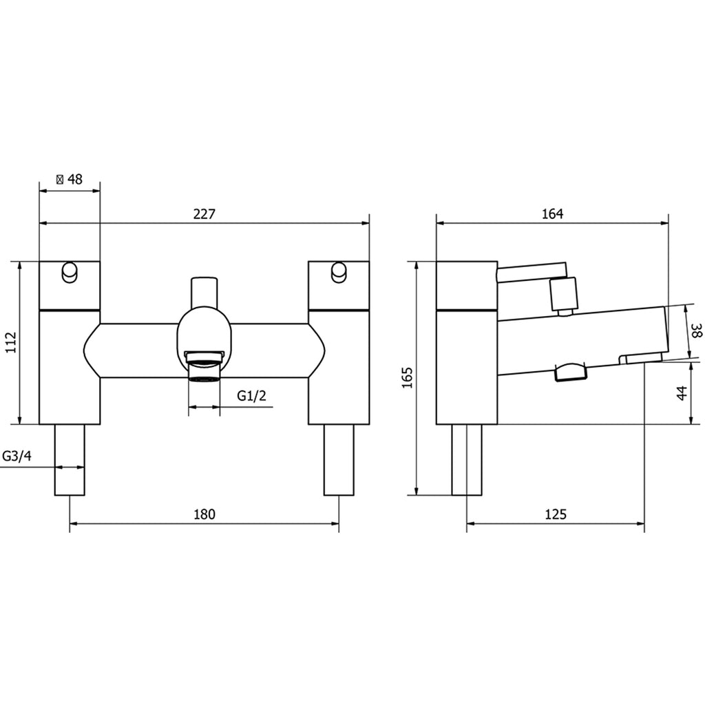 Allbits Dalton Bath Shower Mixer