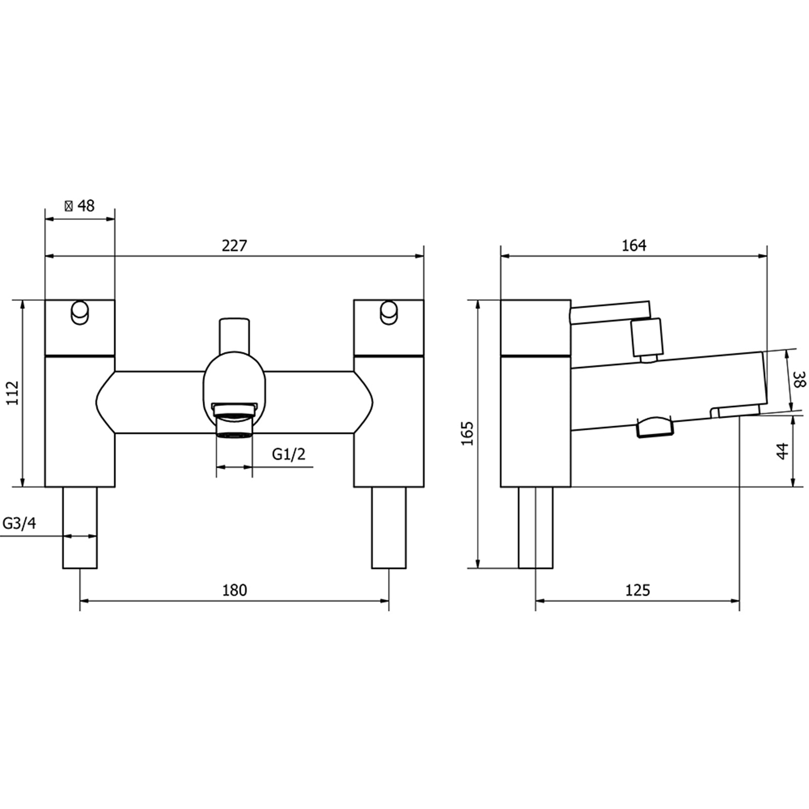 Allbits Dalton Bath Shower Mixer