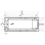 Deco 1700 x 700mm Single Ended Bath - Superspec