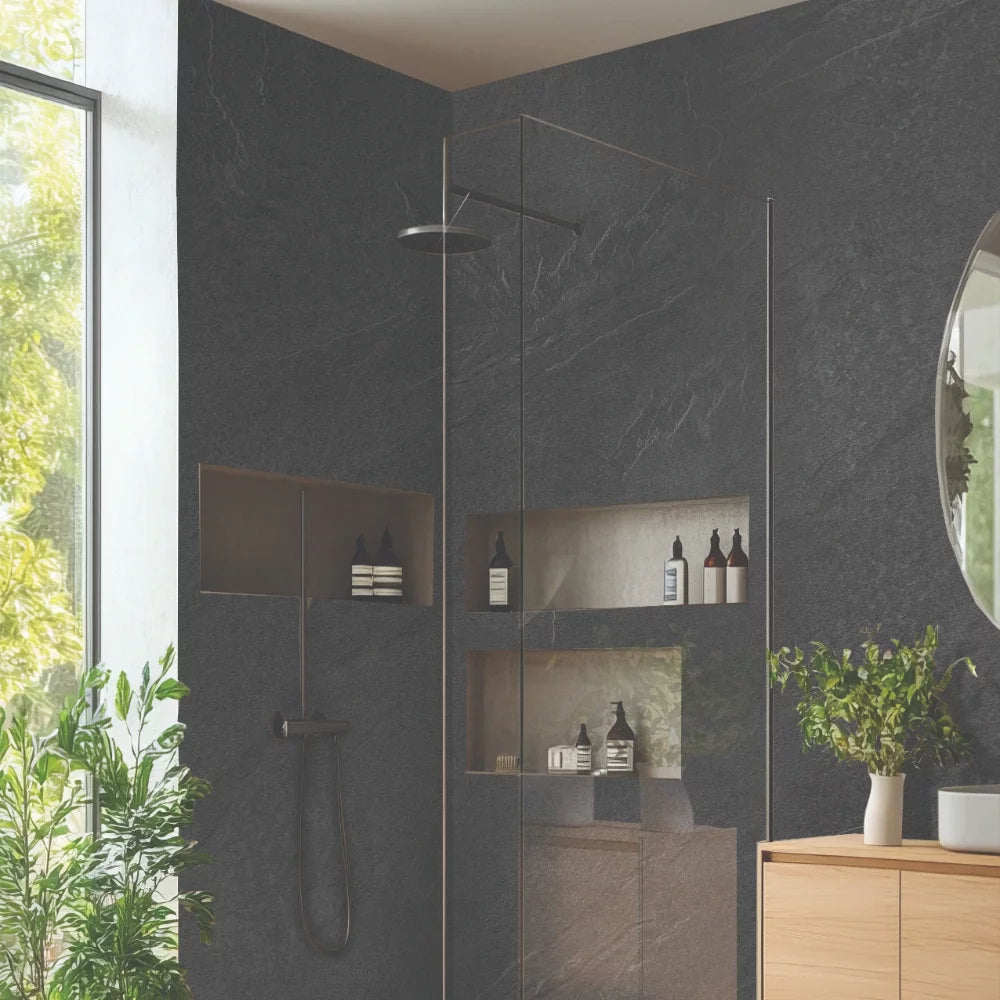 DuraPanel Riven Slate Matt Bathroom Wall Panel 11mm | Square Edge or Duralock T&G