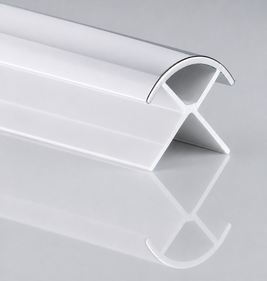 DuraPanel PVC Extrusions for 10mm PVC Wall Panels | White & Chrome