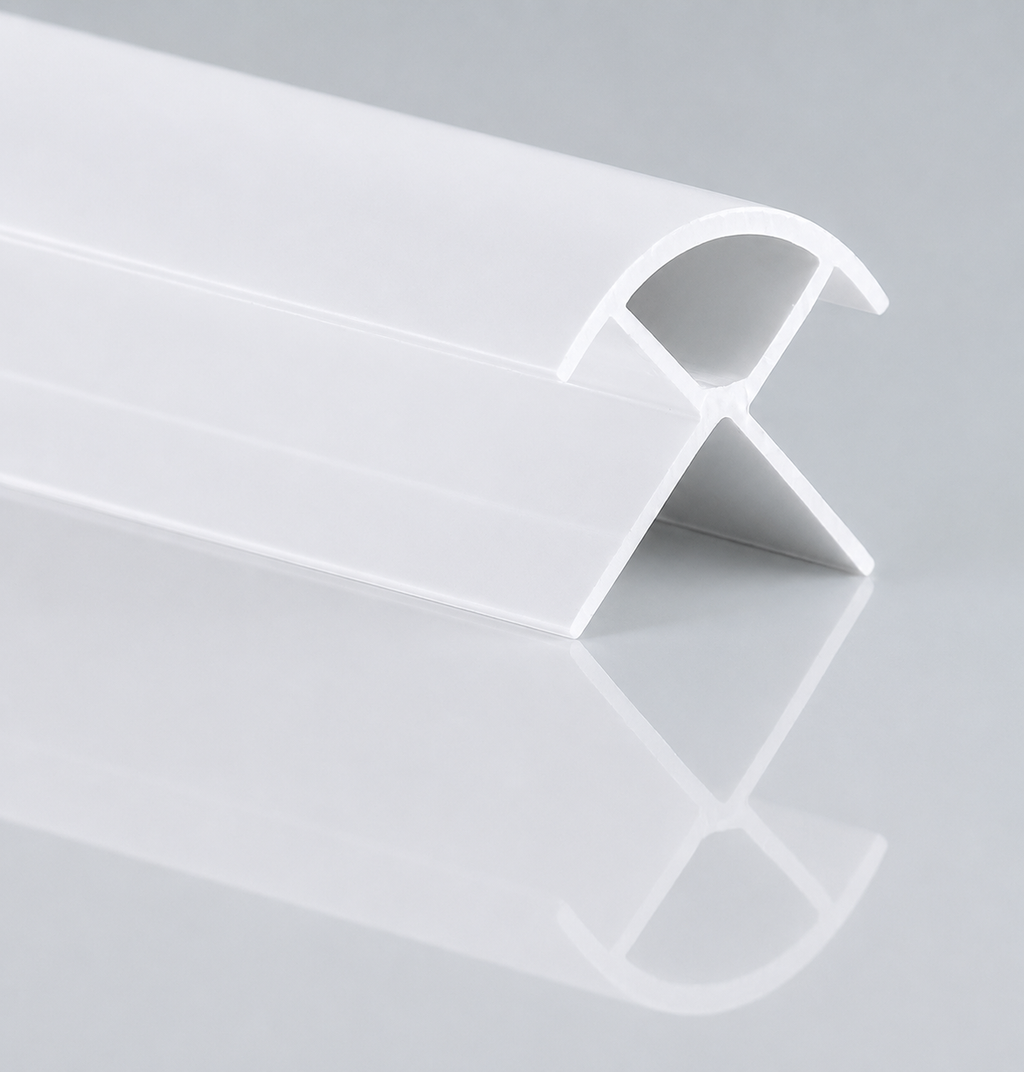 DuraPanel PVC Extrusions for 10mm PVC Wall Panels | White & Chrome