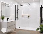 DuraPanel Frost White Gloss Bathroom Wall Panel 11mm | Square Edge or Duralock T&G