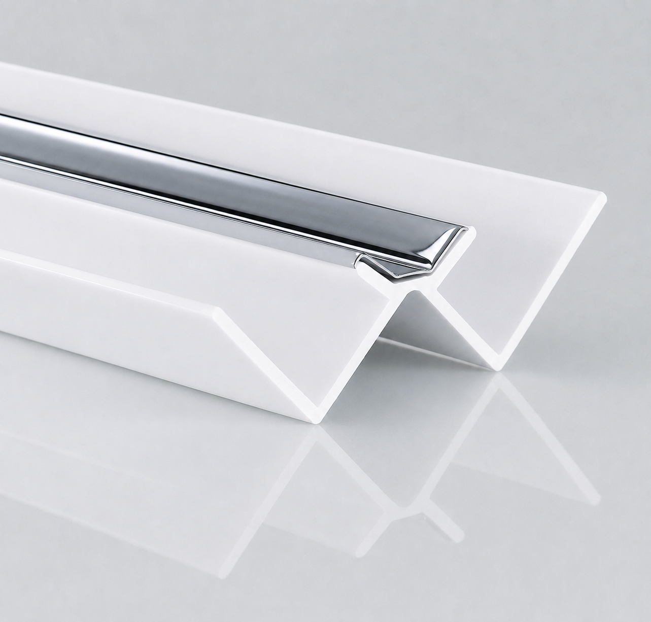DuraPanel PVC Extrusions for 10mm PVC Wall Panels | White & Chrome