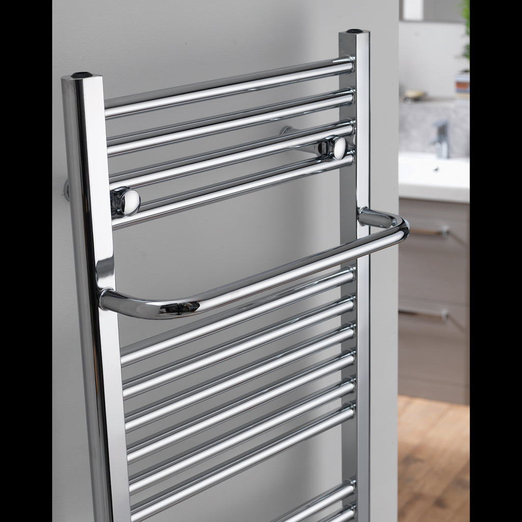 Ebony Rail - with Projecting Towel Bar - 800 x 500mm