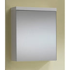Genesis Eden 500mm Single Door Mirrored Bathroom Cabinet - Gloss White