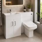 Eden 1000mm Square Basin Combination Unit with Slimline WC Housing – Left or Right Hand