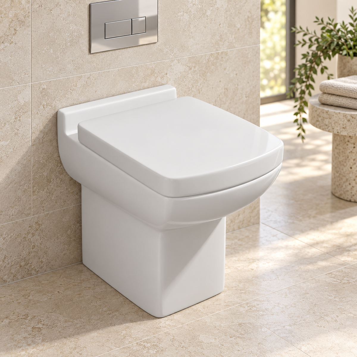 Eden Back-to-Wall Toilet & Soft-Close Seat