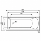 Eden Single Ended 5mm Acrylic Bath – 2 Sizes