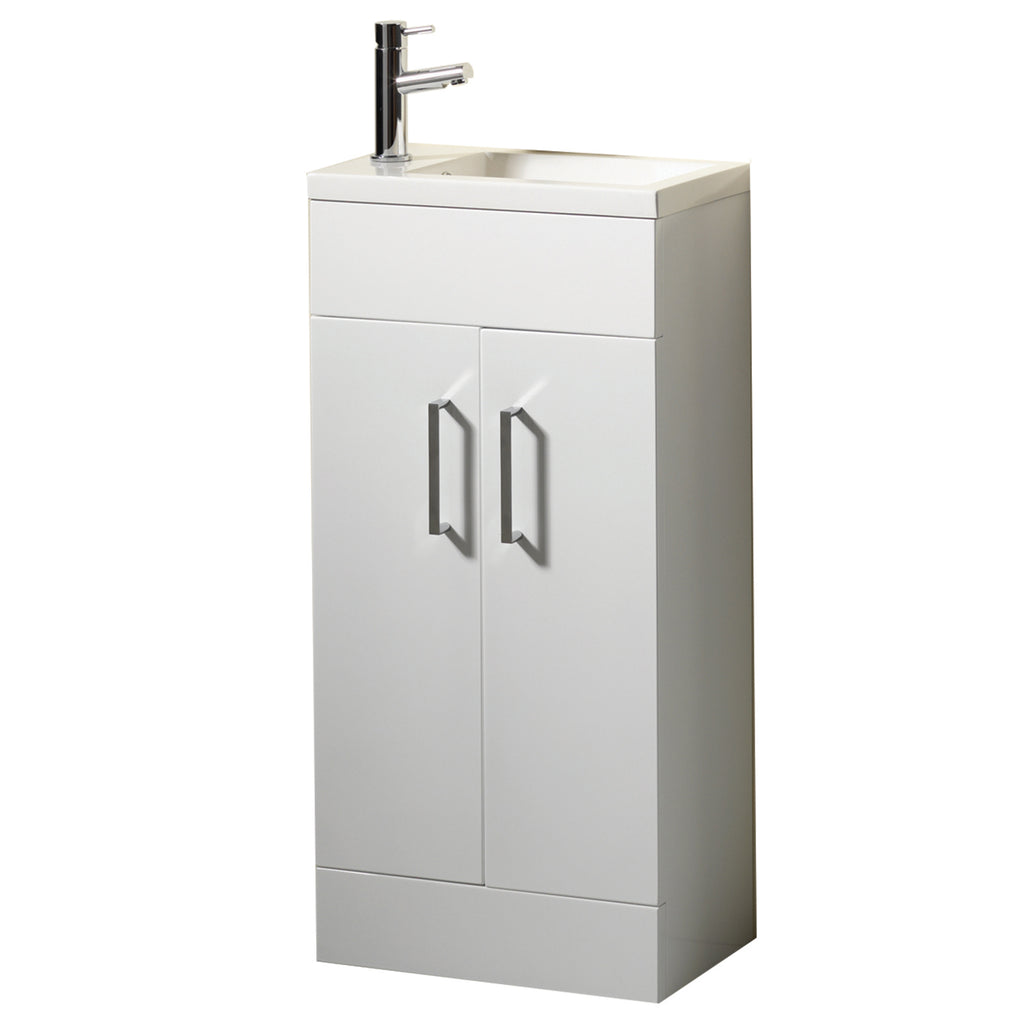 Eden 40 Vanity Unit & Basin - Gloss White