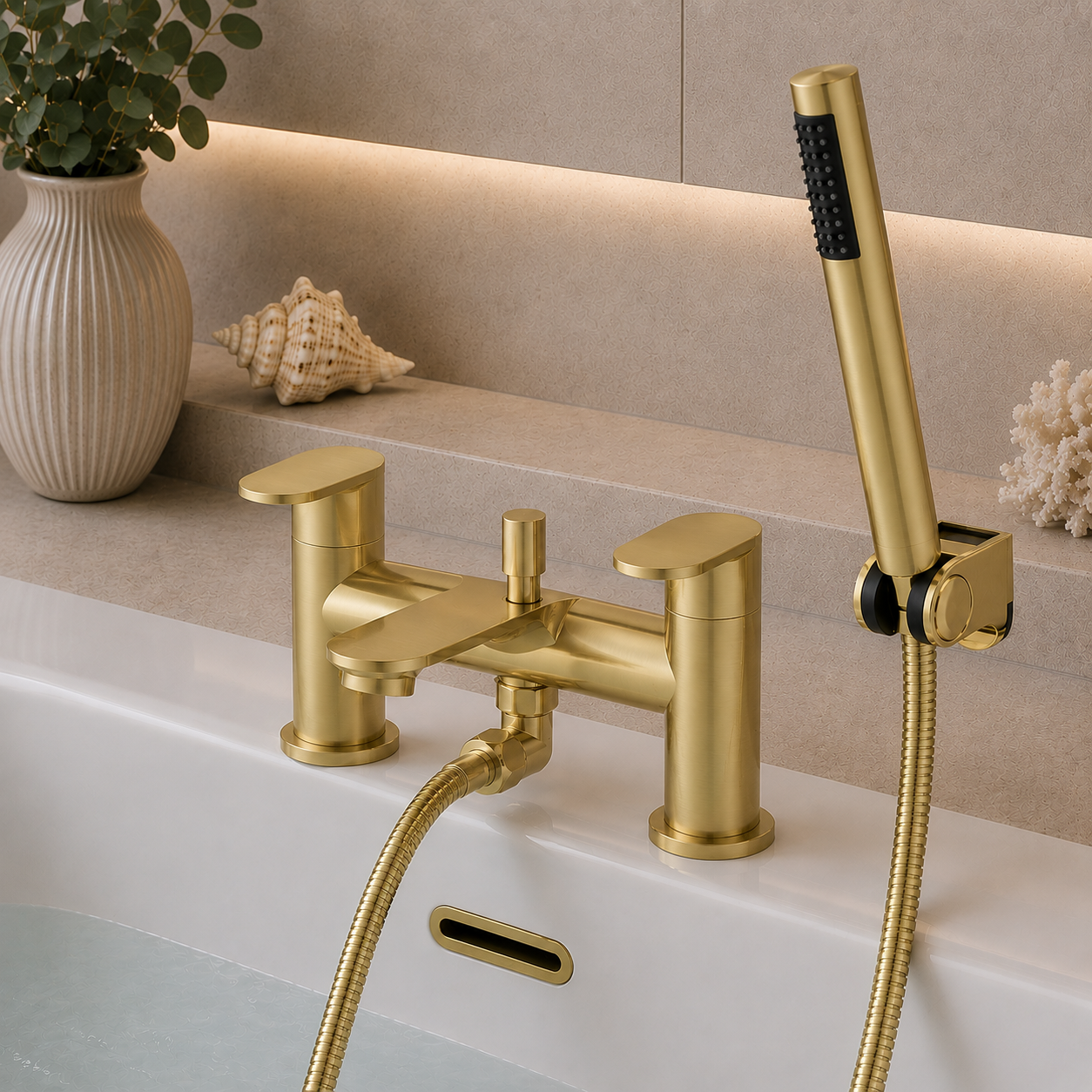 Eridge Deck Mounted Bath Shower Mixer
