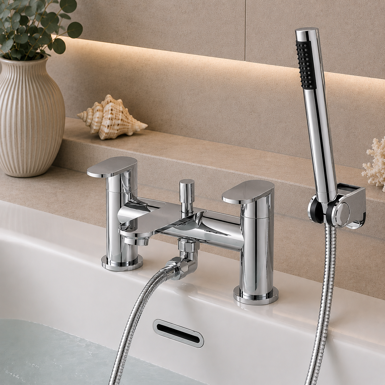 Eridge Deck Mounted Bath Shower Mixer
