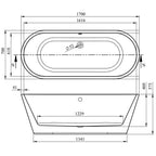Estoril Freestanding Bath - 1700 x 700mm