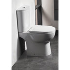 Estoril Rimless Tall Close Coupled WC including Soft Close Seat