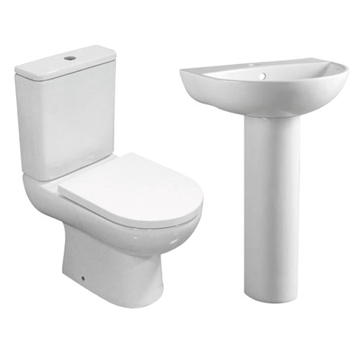 Eton 4-Piece Cloakroom Set - 1 Tap Hole