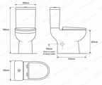 Eton Closed Sided WC including Soft Close Seat