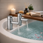 Frant Bath Pillar Taps Pair – Chrome