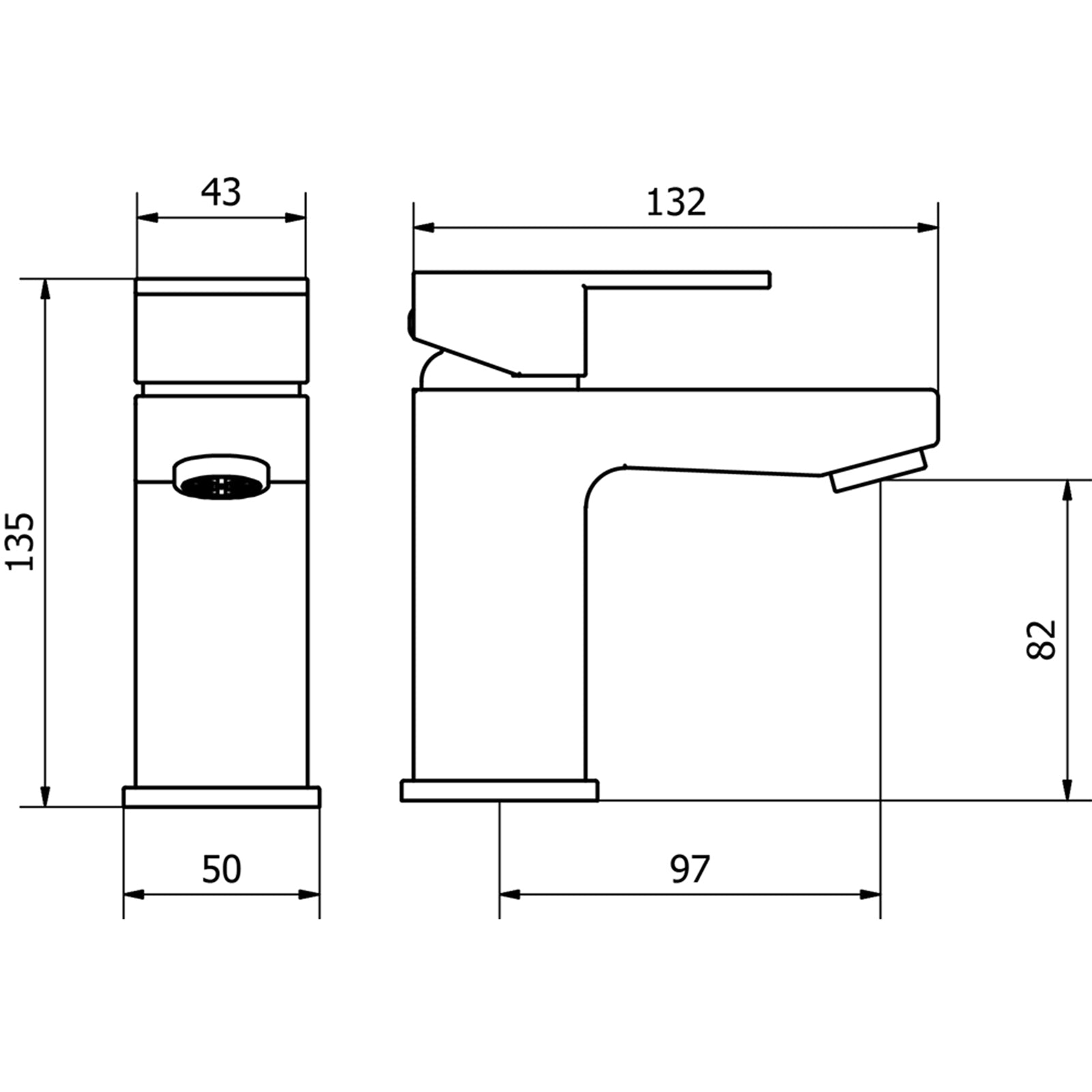Allbits Form Mono Basin Mixer