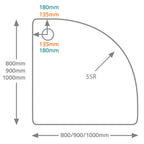 Genesis 40mm Quadrant Tray - 800mm
