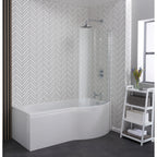 Giza 1700 x 700mm Shower Bath, Screen & Panels - RH