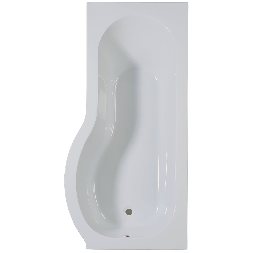 Giza 1700 x 700mm Shower Bath, Screen & Panels - RH
