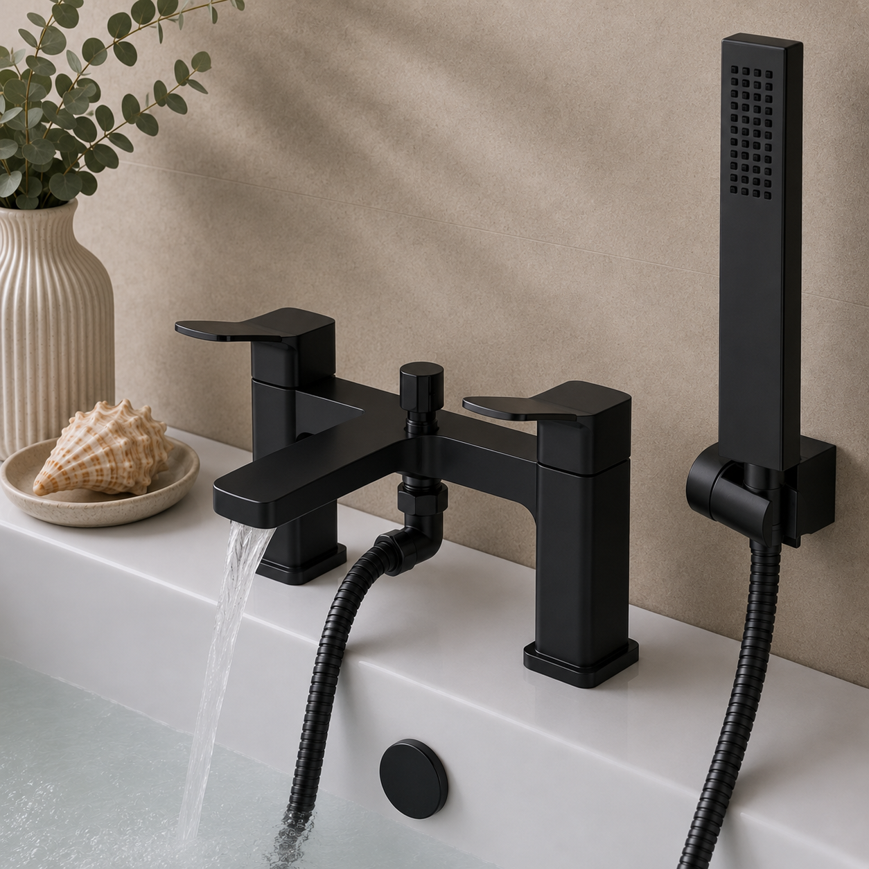 Goudhurst Deck Mounted Bath Shower Mixer