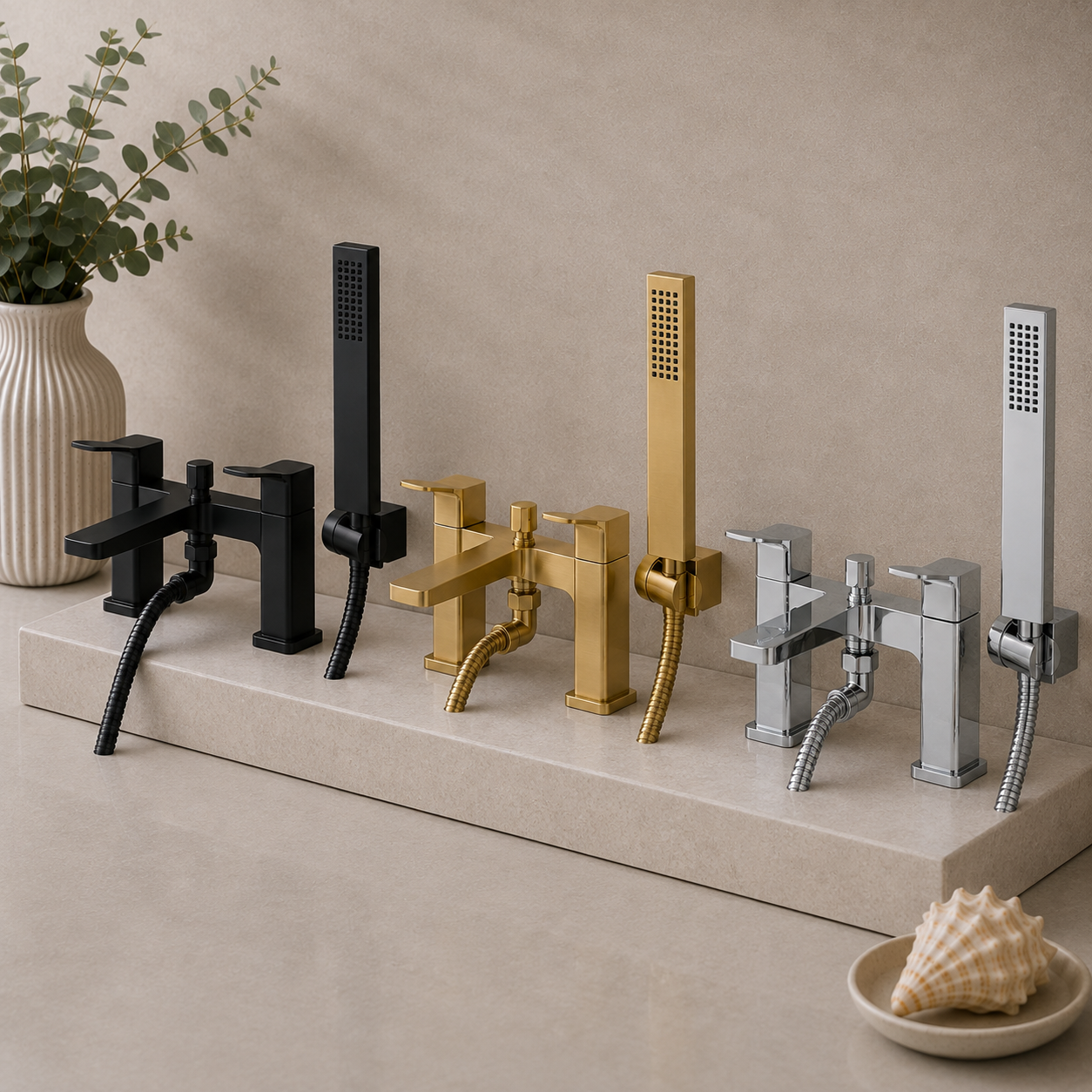 Goudhurst Deck Mounted Bath Shower Mixer