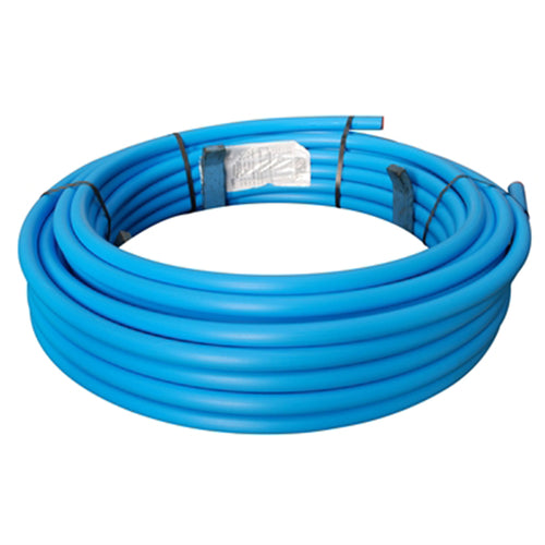 25mm x 100m Blue MDPE Pipe