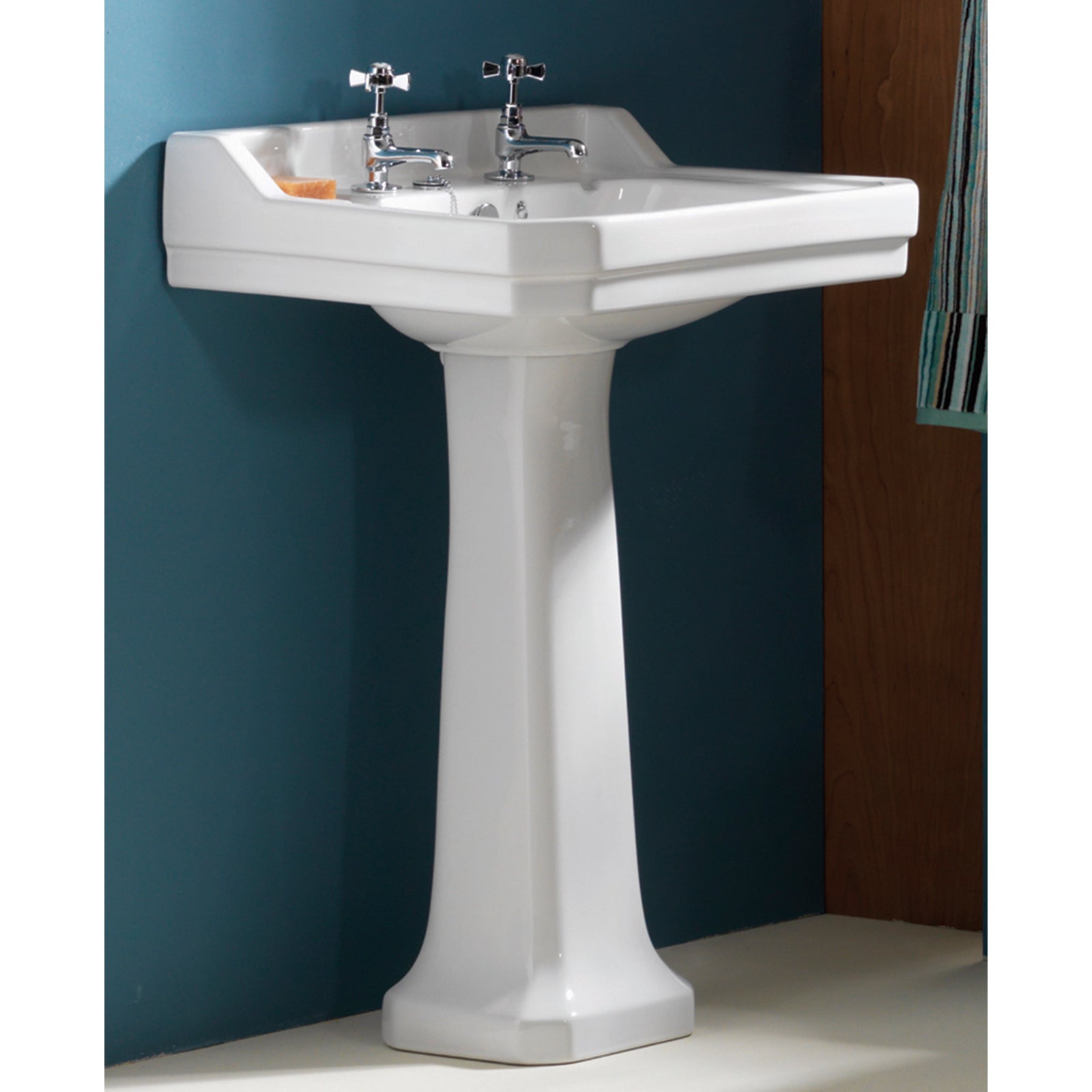 Grosvenor 500 2 Tap Hole Basin and Pedestal