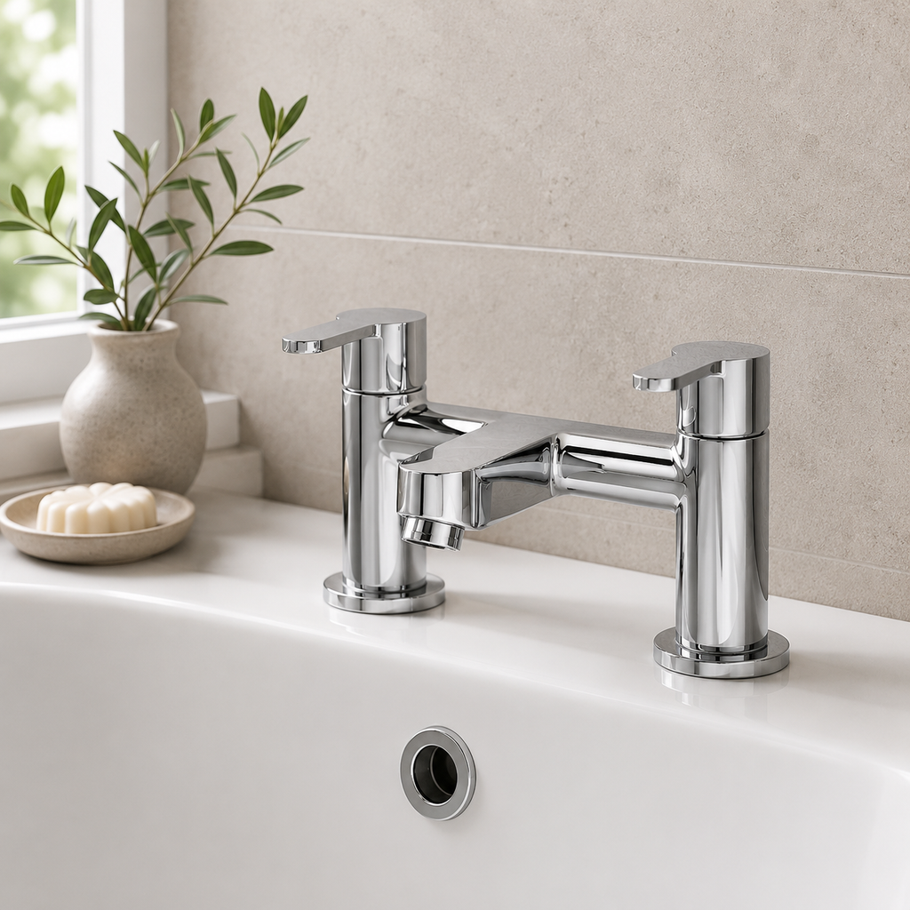 Groombridge Deck Mounted Bath Filler Tap – Chrome