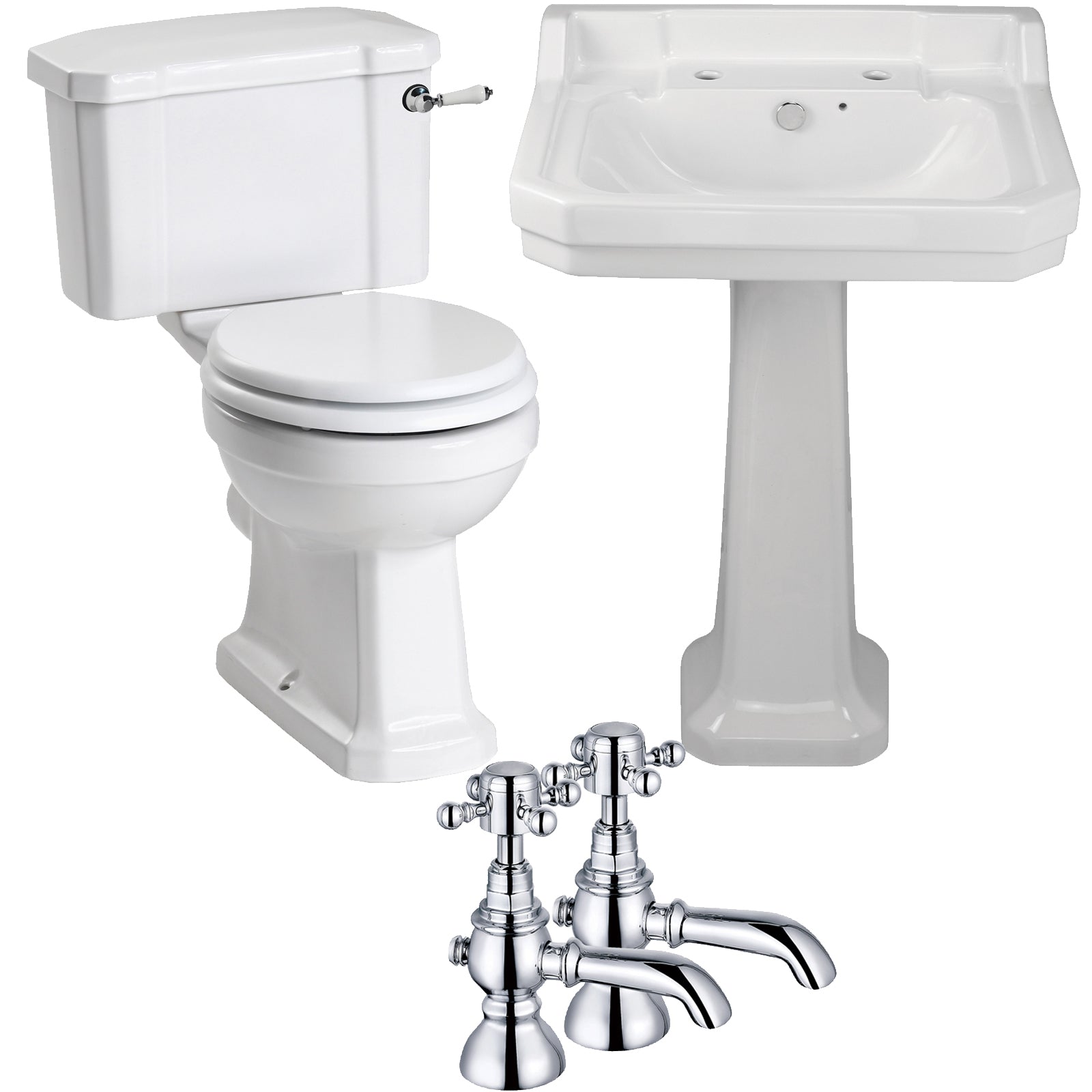 Grosvenor Traditional 4-Piece Bathroom Set