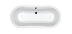 Halcyon Oval White/Black Freestanding Bath