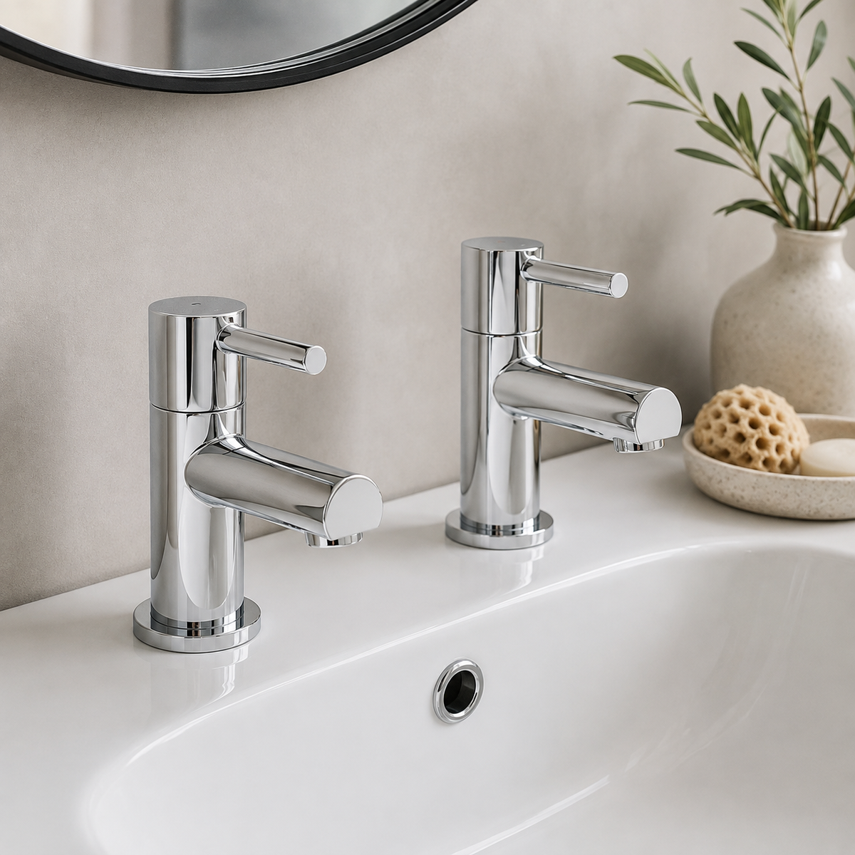 Hawkenbury Basin Taps – Chrome