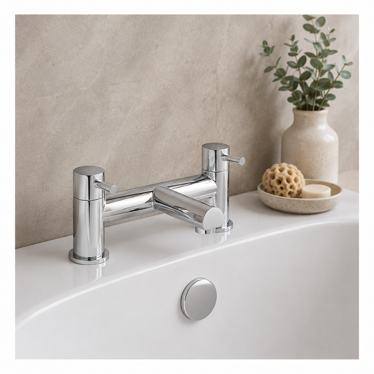 Hawkenbury Deck Mounted Bath Filler Tap – Chrome